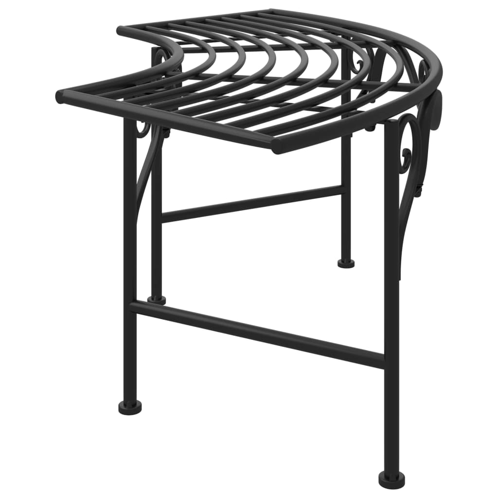 Boombank 113 Cm Staal Zwart