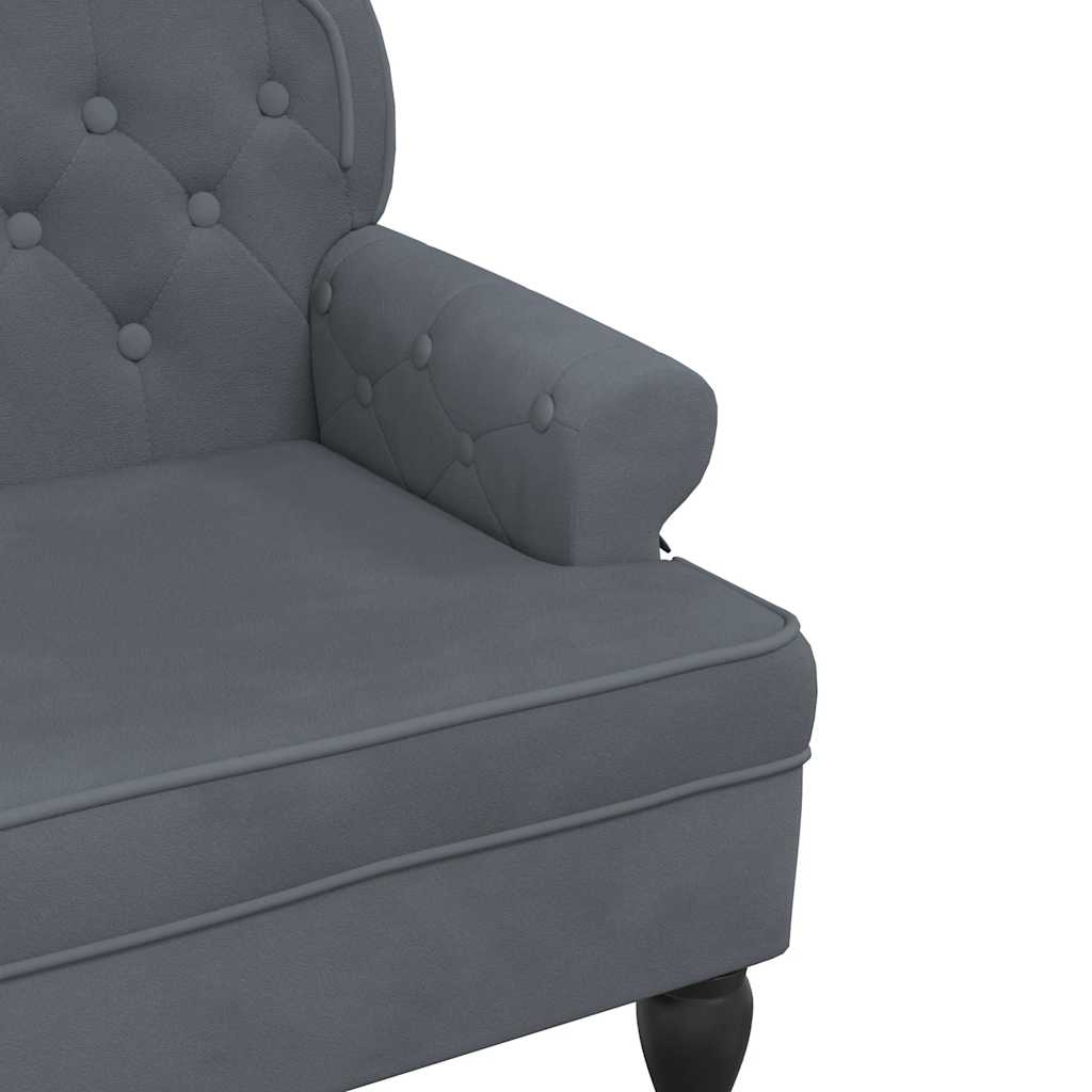 Bankje Met Rugleuning 119,5X64,5X75 Cm Fluweel